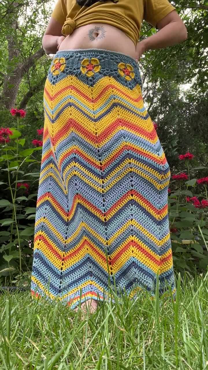 Crochet Skirt Pattern: Ramblin' Rose Skirt - Etsy