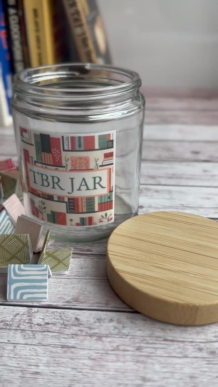 Bookshelf Decor Aesthetic Reading Nook TBR Jar Bookish Merch Book