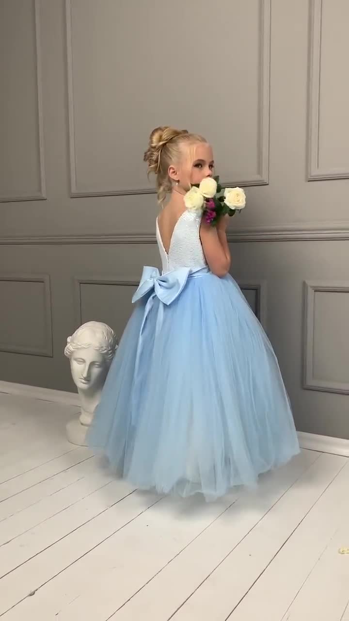 Blue Tutu for Toddler Tulle Skirt, Blue Flower Girl Dress Wedding Flower  Girl Dress, Girls Special Occasion Dress, Newborn - Size 12TWRB by Vanah  Lynn Designs