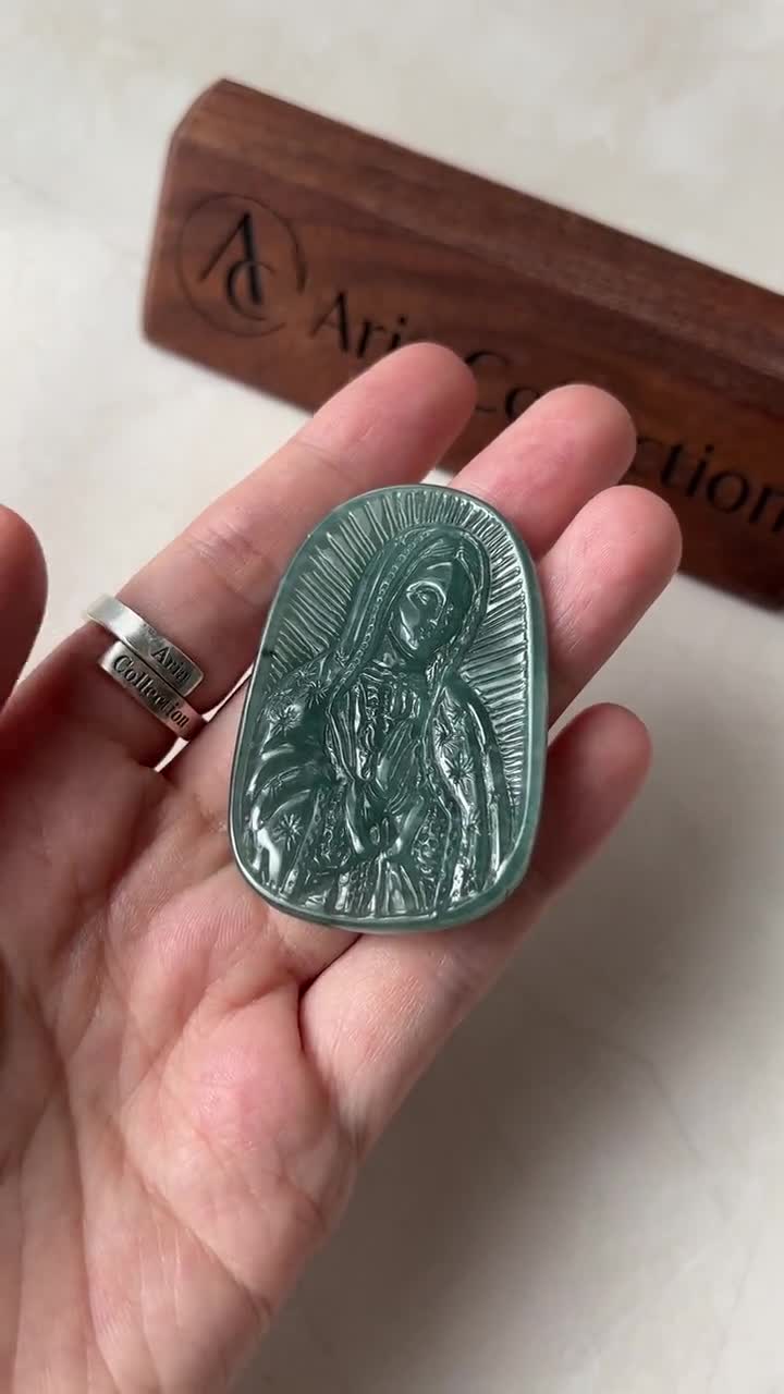 ジェダイト 翡翠 聖母マリア、イエスの母、青緑翡翠、キリスト教