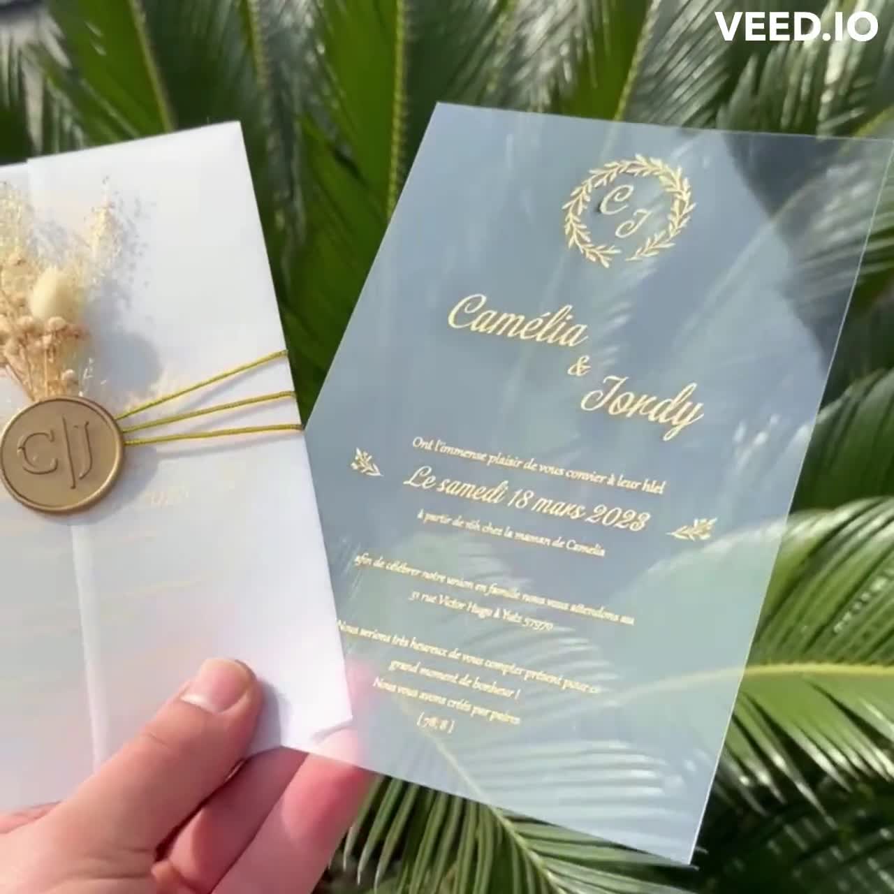 Sealed Wedding Invitation Transparent PVC, Sealed Luxury Wedding  Invitation, Wedding Invitations, Envelope Invitation, Birthday Invitation