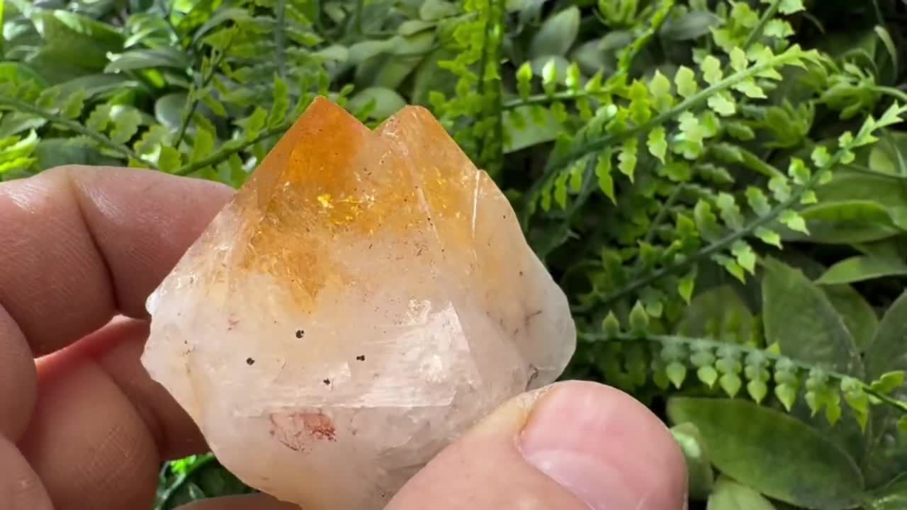 シトリン天然水晶鉱物標本クラスターお土産卸売鉱物ボックス