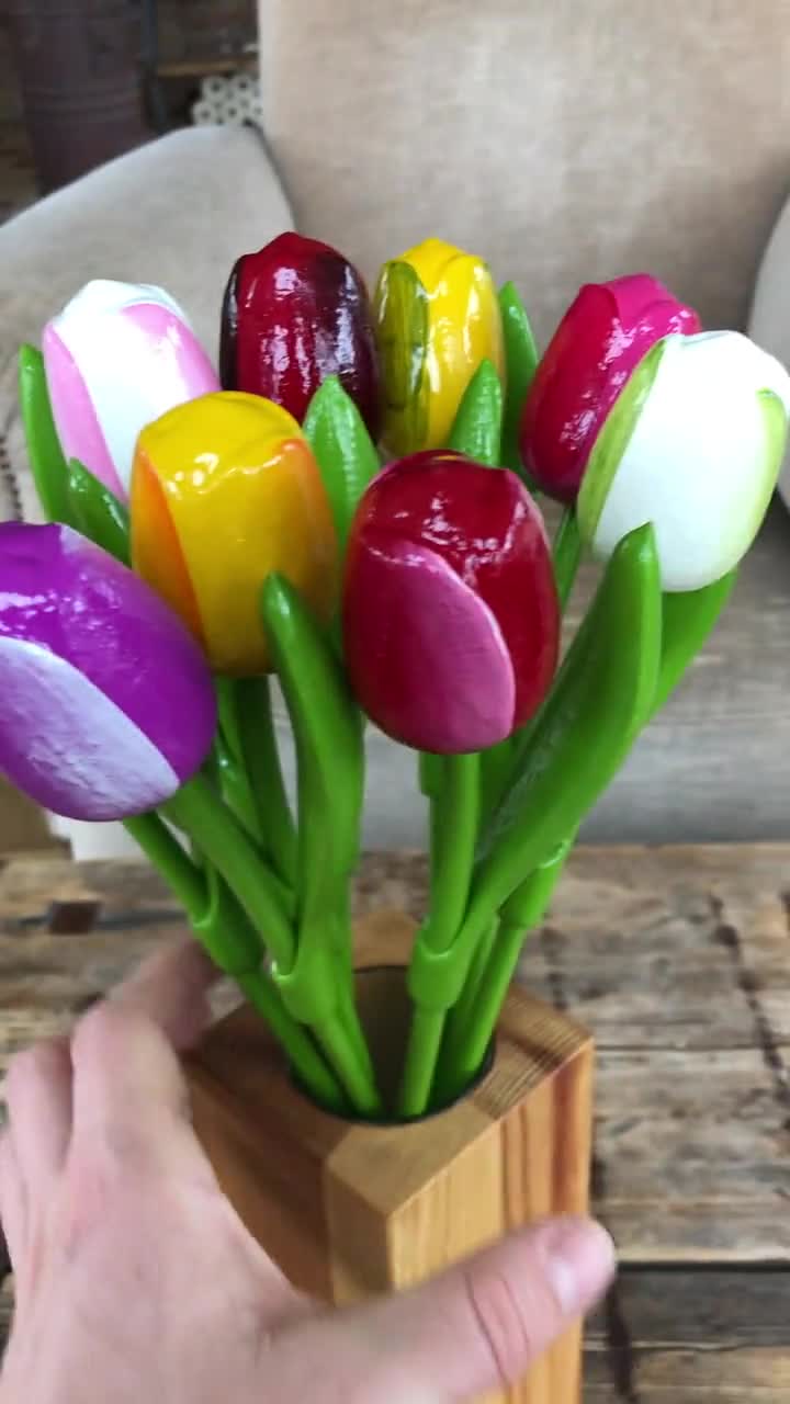 Fiori in legno tulipani - Meridiano 361