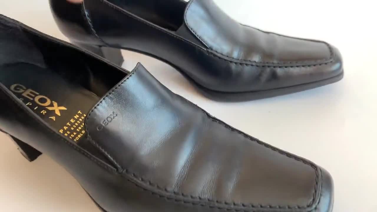 Ineficiente Escarchado Último Vintage Y2K Geox Respira Pointy Square Toe Zapatos de cuero - Etsy México