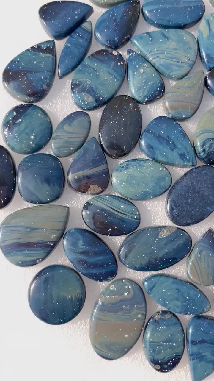 Leland Obsidian - Wholesale Lot of Blue Leland Obsidian Mix