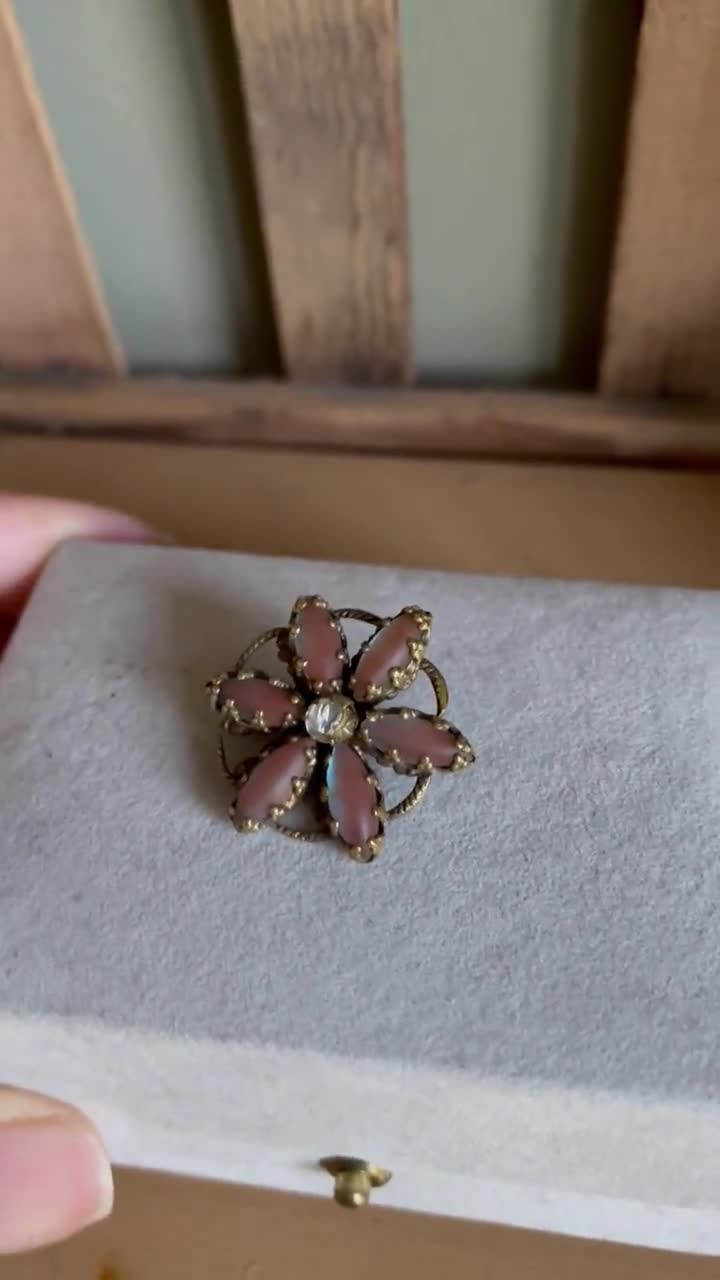 A Rare Antique Saphiret Brooch With Paste - Etsy