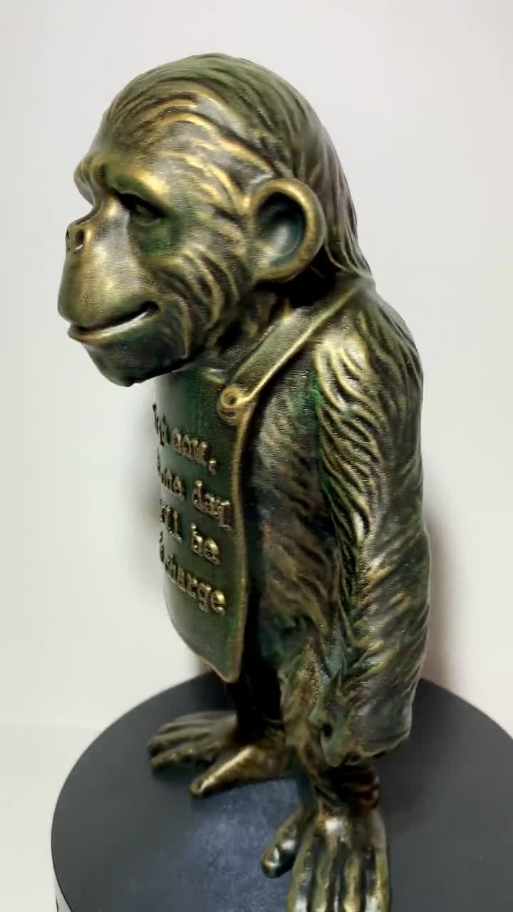 Banksy Monkey Laugh Now - Sculpture Art Toy - Etsy