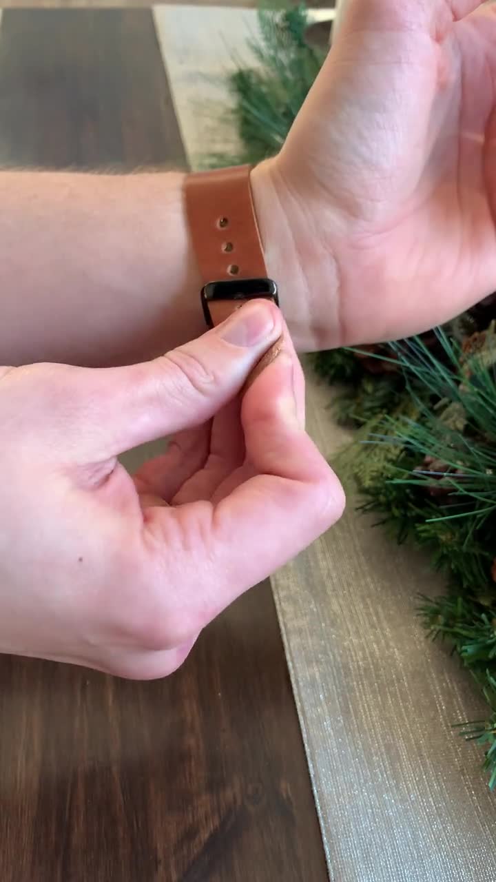 Natural | Thin Horween Leather Watch Strap | Hemsut