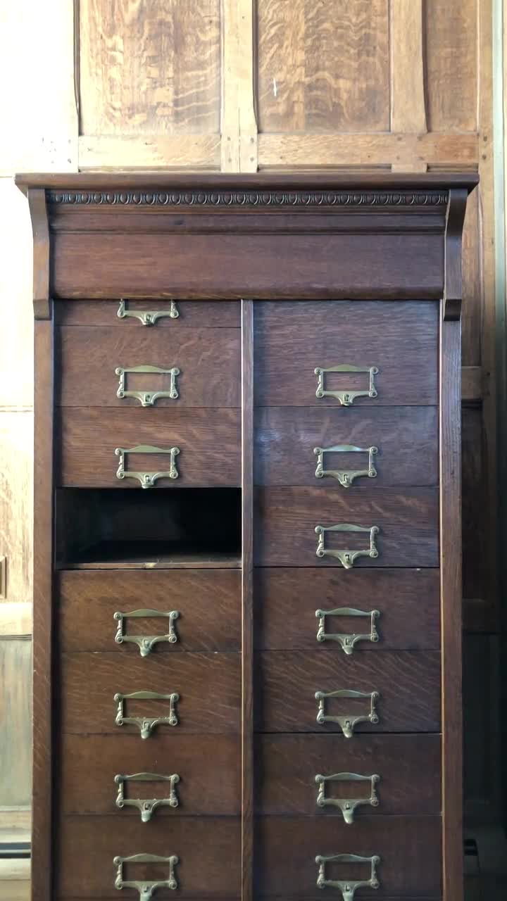 Vintage Flat File Coffee Table Custom Refinished in Sun Gold, Free