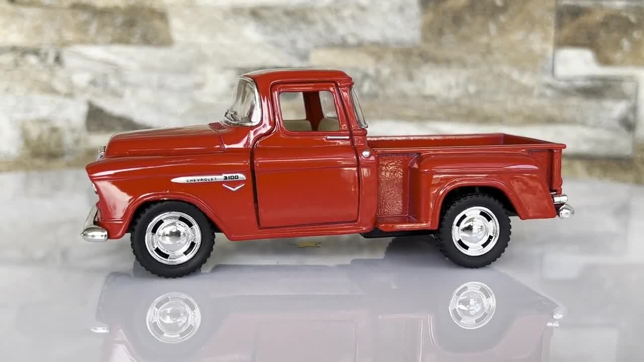 Chevy Stepside 3100 Pickup 1955, Model Pickup, 1/32 Diecast Car