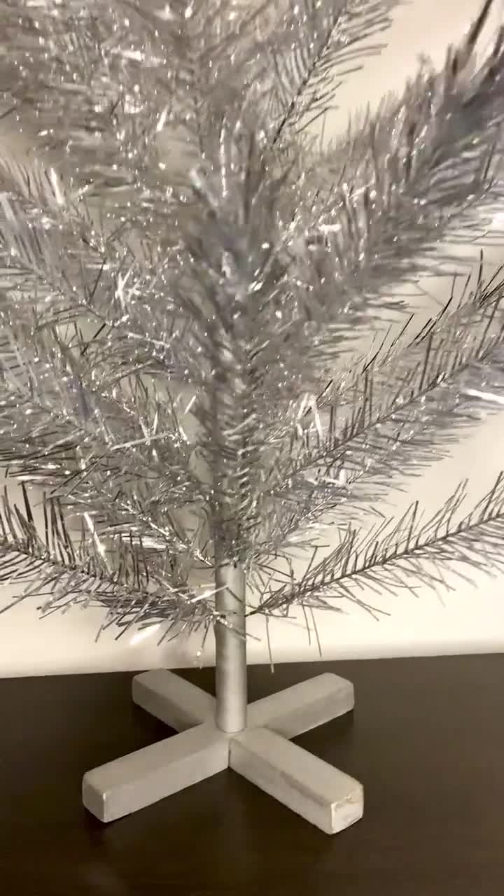 Vintage Metal Aluminum Silver Christmas Tree Mid-century - Etsy