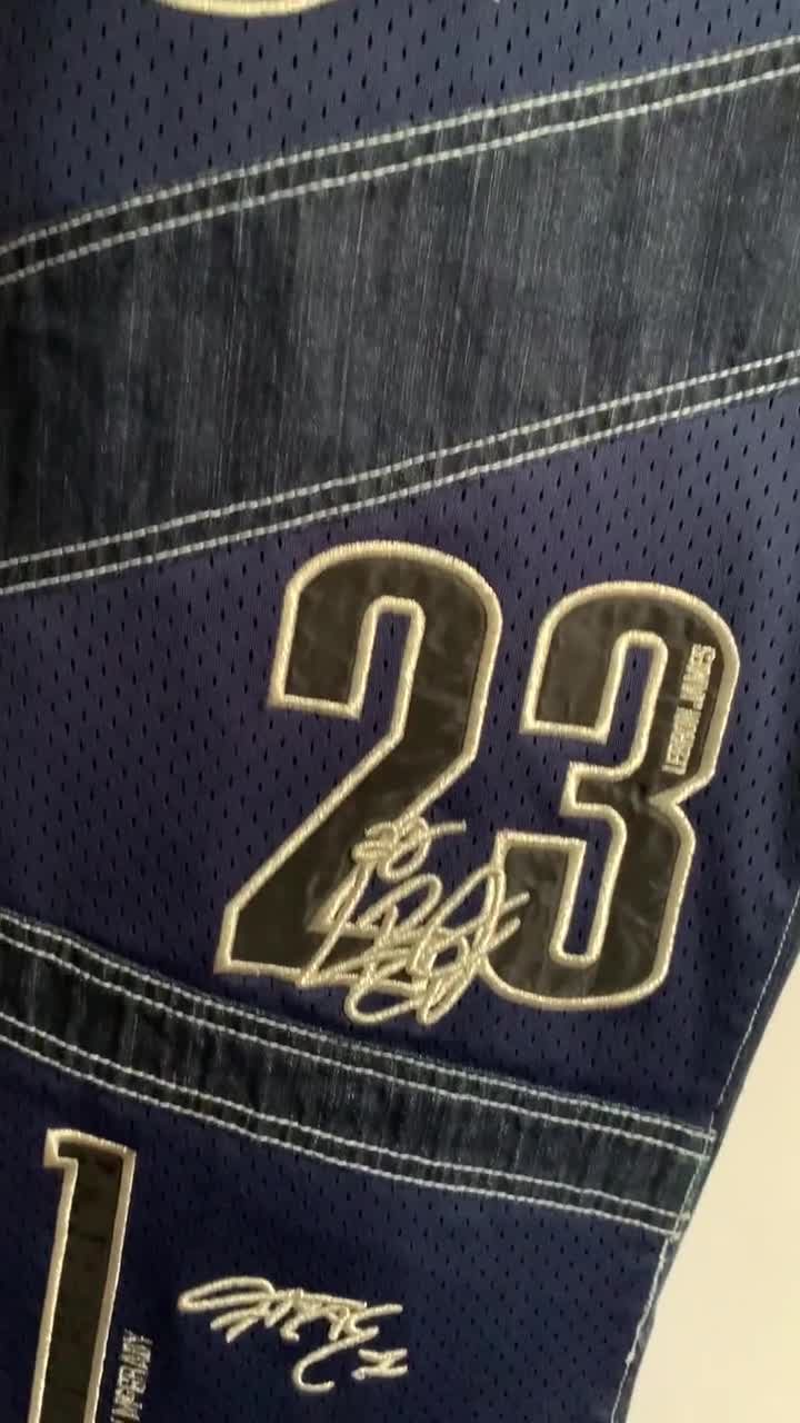 Vintage UNK Denim NBA Jeans, Embroidered Basketball Patchwork