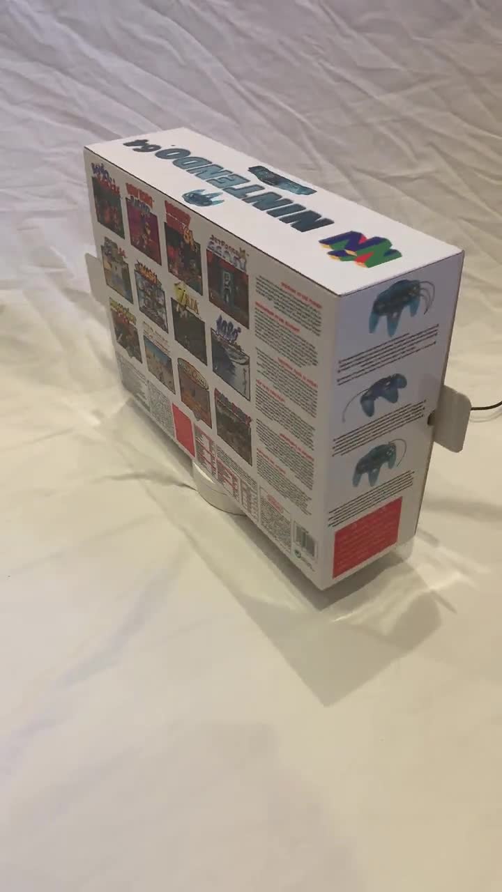 N64 アイスブルー ファンタスティック 空のコンソールボックス
