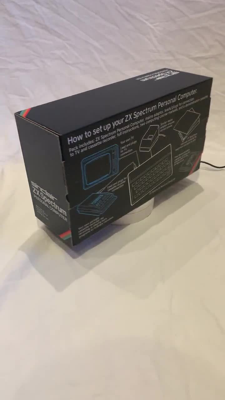 Sinclair ZX Spectrum Rubber EMPTY BOX ( Caja / Boîte / der Karton / Caixa /  Scatola )