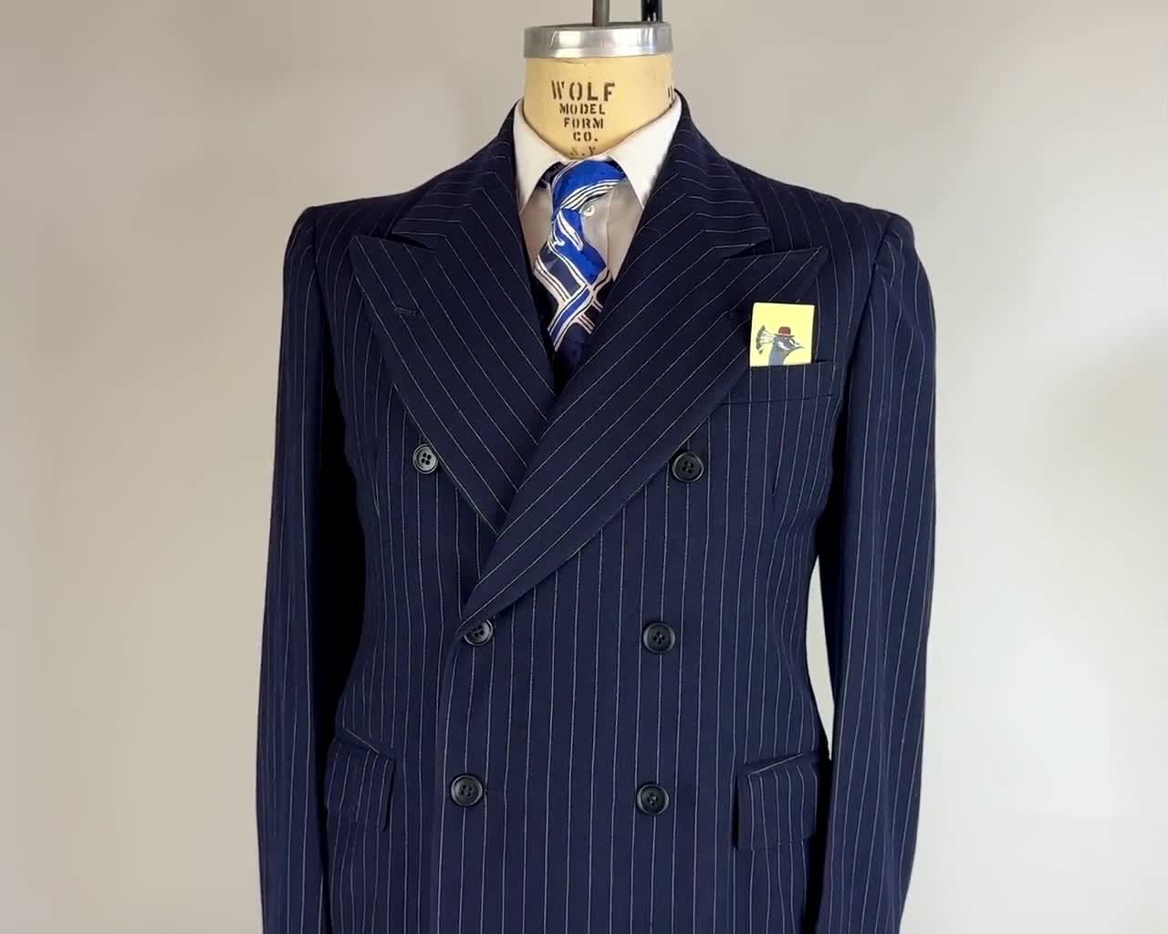 美品　昭和40年代　ジャパンヴィンテージ　シャードストライプ　スリーピーススーツ 美品 昭和40年代 ジャパンヴィンテージ シャードストライプ