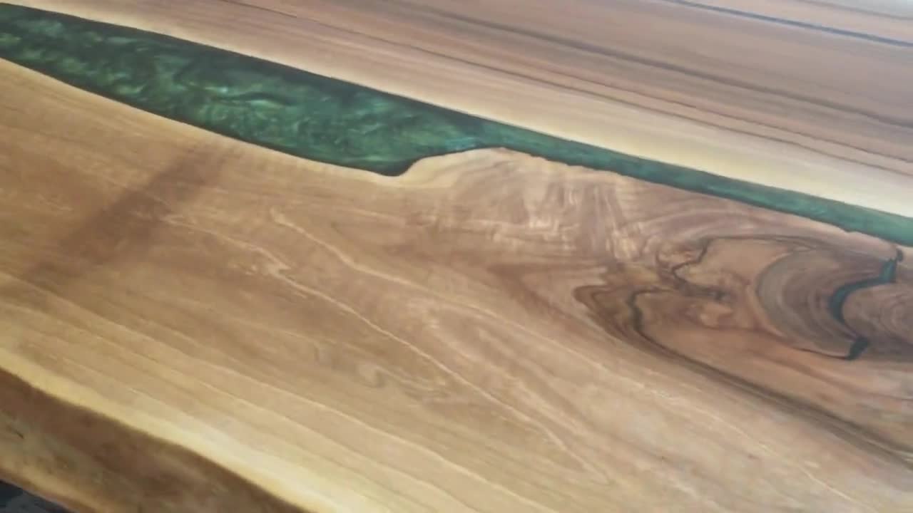 Fabbrica personalizzata resina epossidica noce stampo in legno scrivania per  Computer Design legno trasparente nuovi mobili per la casa tavolo da pranzo  ecologico - AliExpress