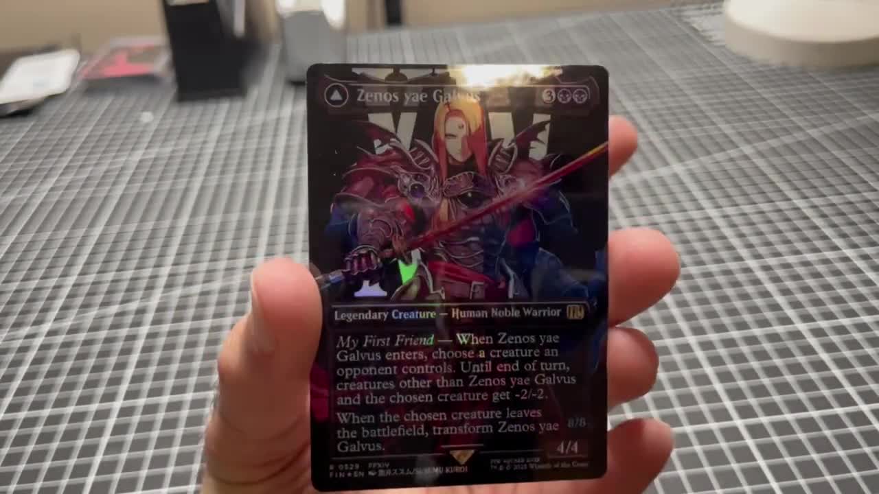 FF x MTG Holo Foil Proxy Card - Zenos yae Galvus - Diagonal Rainbow Holo Foil Proxy Card - Gloss Finish - FF x MTG Holo Foil Proxy Card - Zenos yae Galvus - Diagonal Rainbow Holo Foil Proxy Card - Gloss Finish -