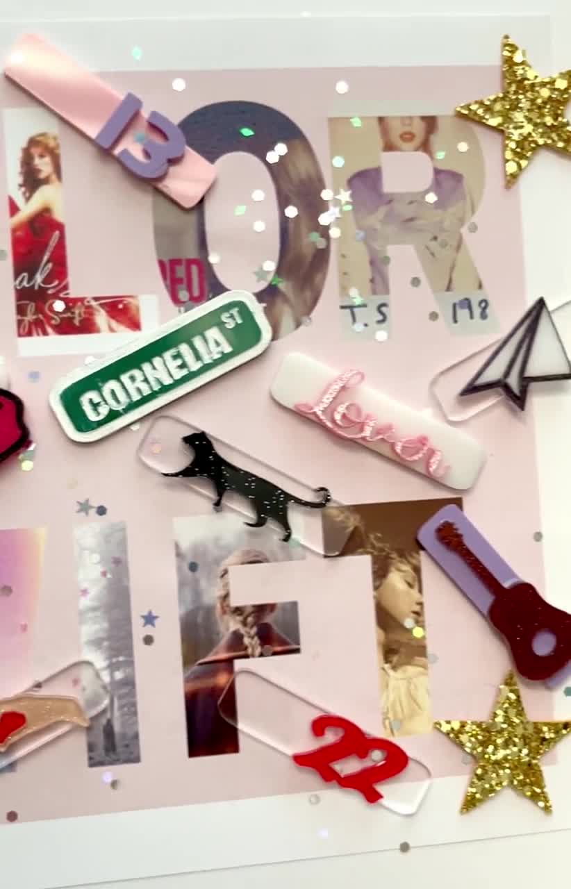 Taylor Swift ERAS tour swiftie acrylic hair clips video poster