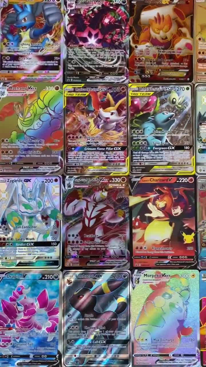 Pokmon 20 Card ALL Ultra Rare & Holo Mystery Lot - Guaranteed Ultra Rares  (V, VMAX, VSTAR, Ex, Gx) + Holos