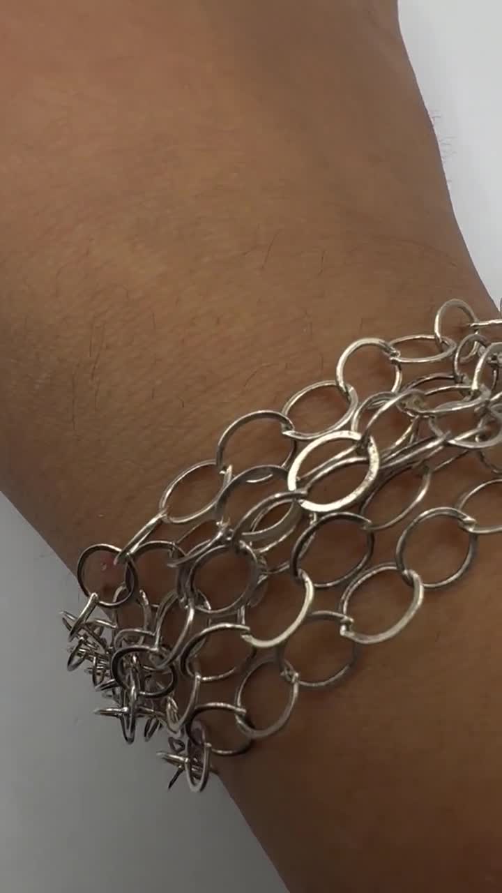 ヴィンテージ メッシュブレスレット 925 スターリングシルバー - Etsy 日本