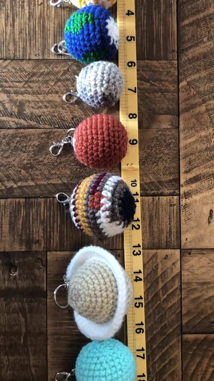 Only Yarn and Stuffing Kit for Crochet Patterns Sun and Planets 