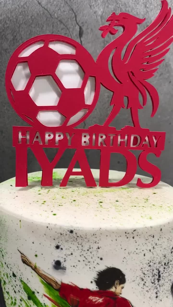 Liverpool Football Club Logo with Fondant|Liverpool football club cake|Fondant  Topper| Fondant Class - YouTube