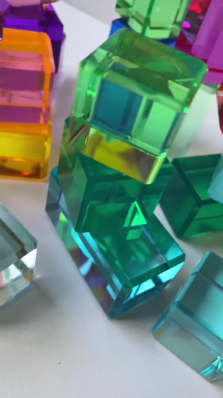 Lucent Pastel Light Rainbow Acrylic Cubes – Wonder in Toys & Urban