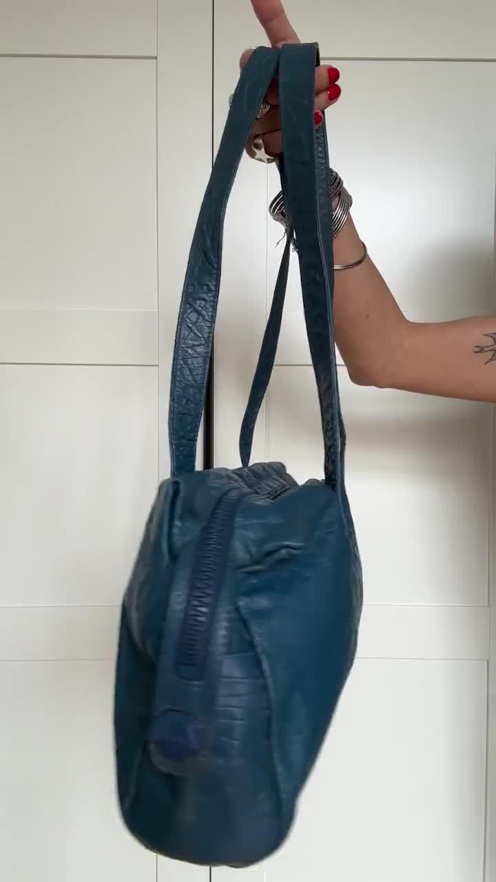 バッグ archive DIESEL leather Shoulder Bag Diesel Men Archive Leather Logo Y2K Shoulder Bag 35x31x7cm