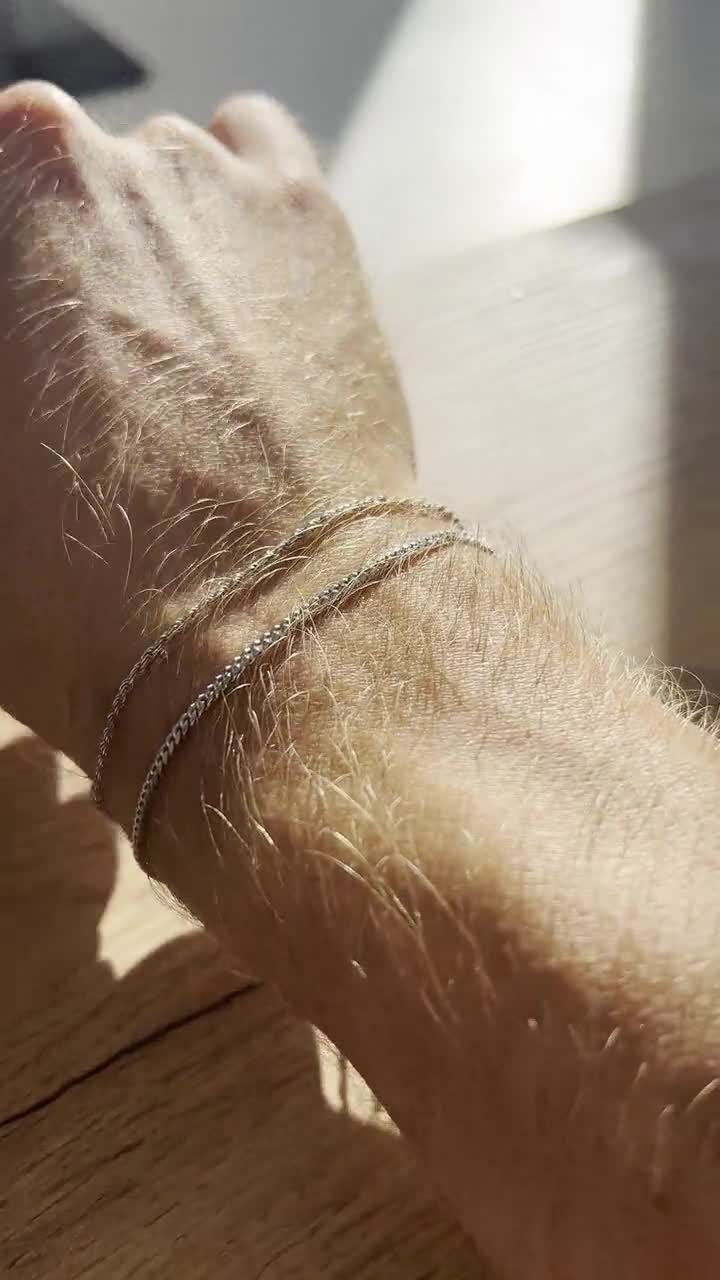 ▷ Pulsera de plata Barbada o eslabón cubano de 6mm ancho para hombre –  Joyeria Zeller