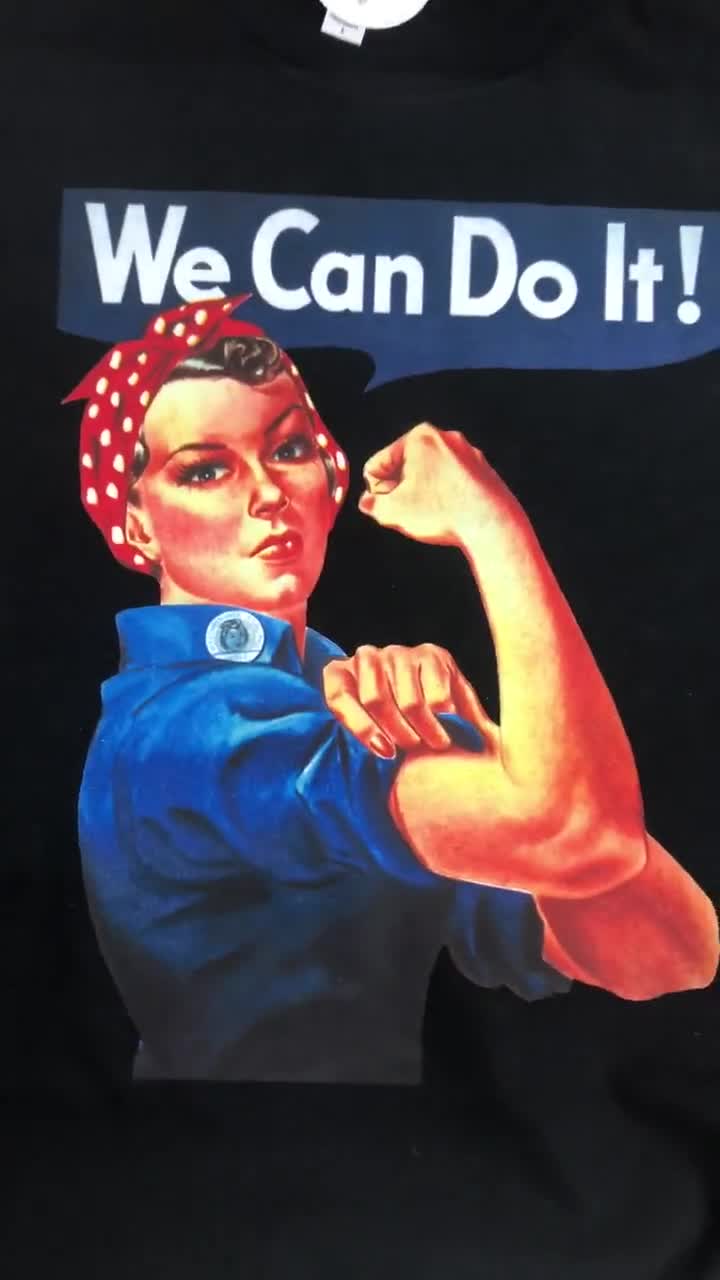 Queen Kerosin Damen T-Shirt We Can Do It in black Slim Fit