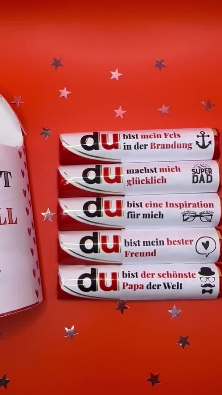 Produktbild von LOONELO Vatertags-Geschenktüten Aus Vlies – Wiederverwendbar, 8 Stück, Blau, 20x15 Cm