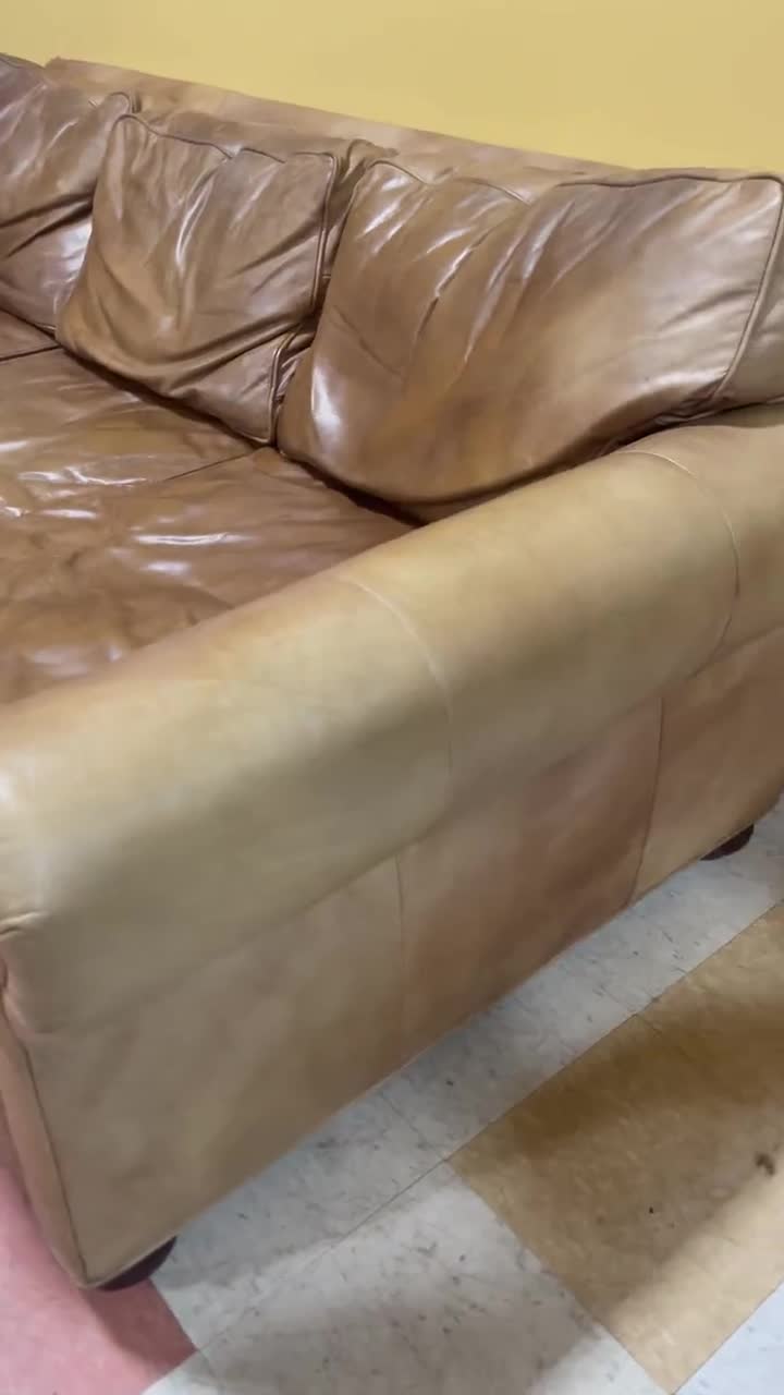 Rh lancaster deals leather sofa