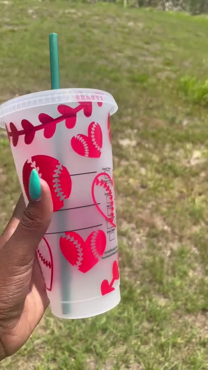 Starbucks Baseball Mom Cold Cup - lacustomdesignz