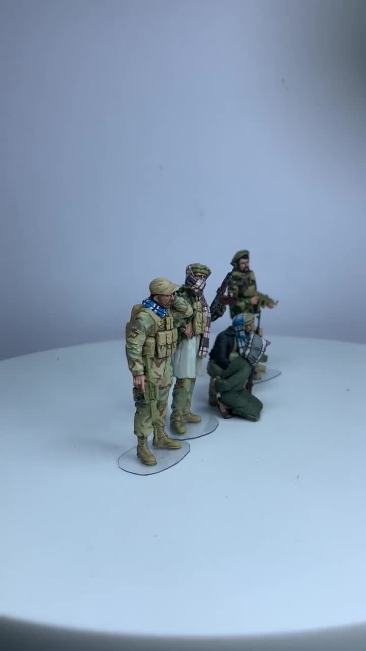 暑中見舞！美品完成品！1/35 ジオラマ 英軍陣地での兵士の一服フィギュア６体 暑中見舞！美品完成品！1/35 ジオラマ 英軍陣地での兵士の一服