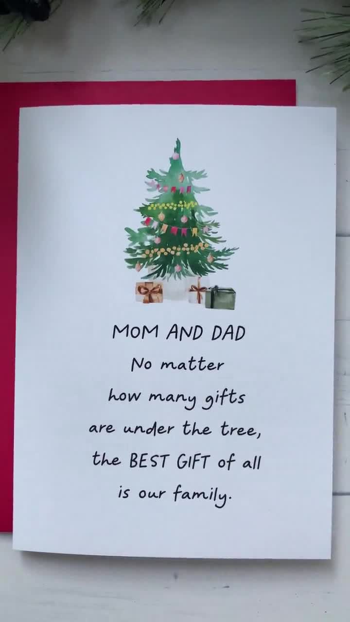 To My Special Mother at Christmas Card Print. Christmas Message