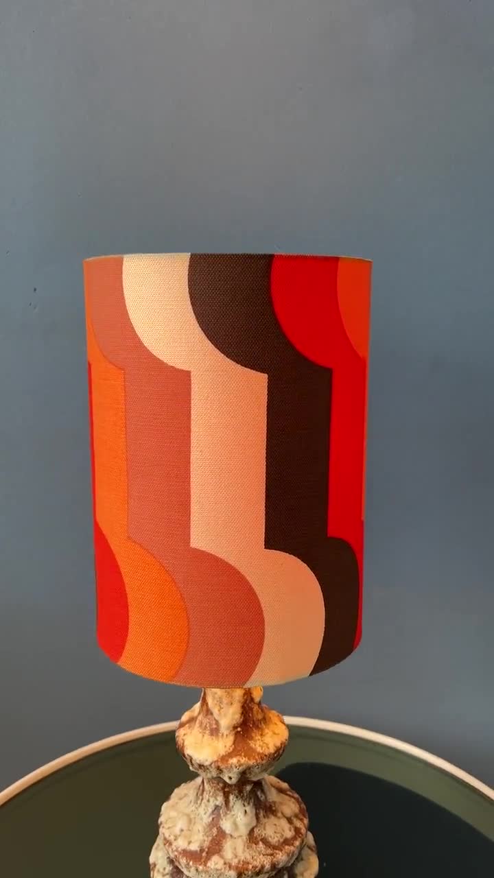 Orange Ceramic West Germany Fat Lava Space Age Table Lamp - Etsy