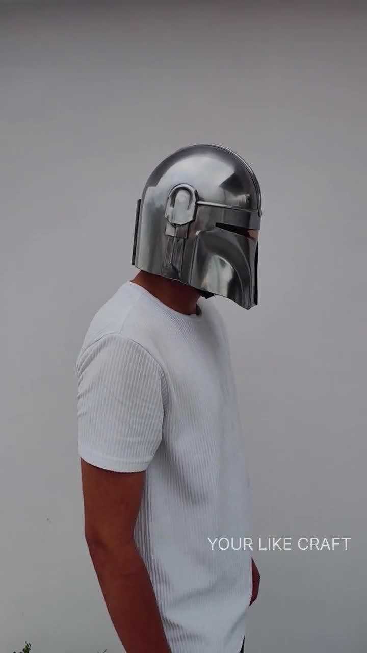 マンダロリアンヘルメットレプリカ - 金属製コスプレ小道具 - スター