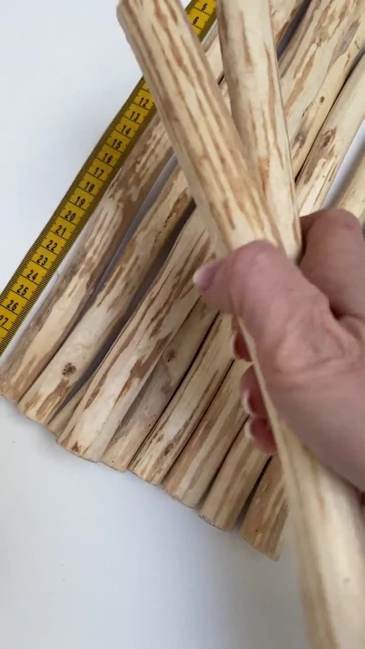 I AM CREATIVE Bastoncini di legno per bricolage naturali