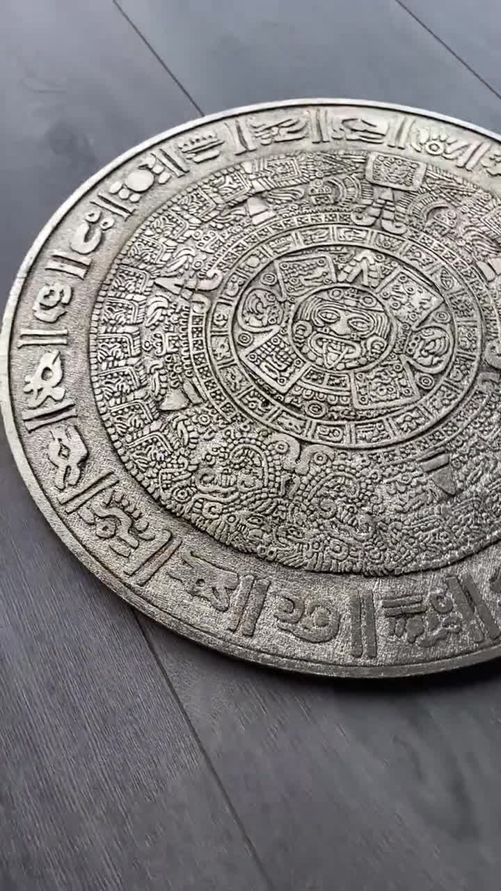 Aztec Calendar Concrete Stamp netpixels.in
