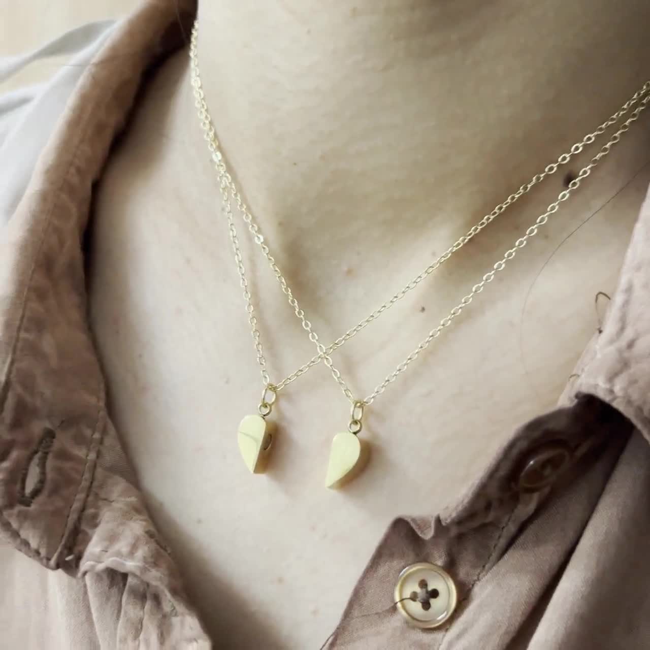 Magnetic Heart Matching Necklace | My Couple Goal 2