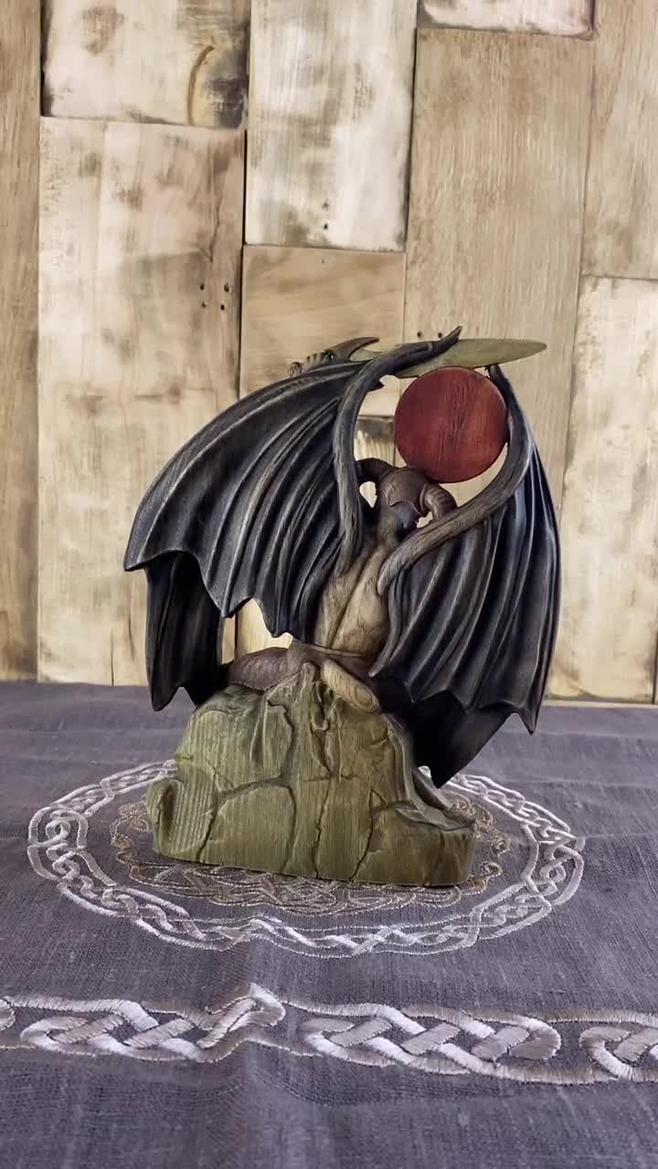 エジプト神の彫像 悪魔崇拝 クトゥルフ 黒魔術 ダークファンタジーオブジェ Amazon.co.jp: 高さ7インチ バフォメット像 悪魔のアイドル ルシファー