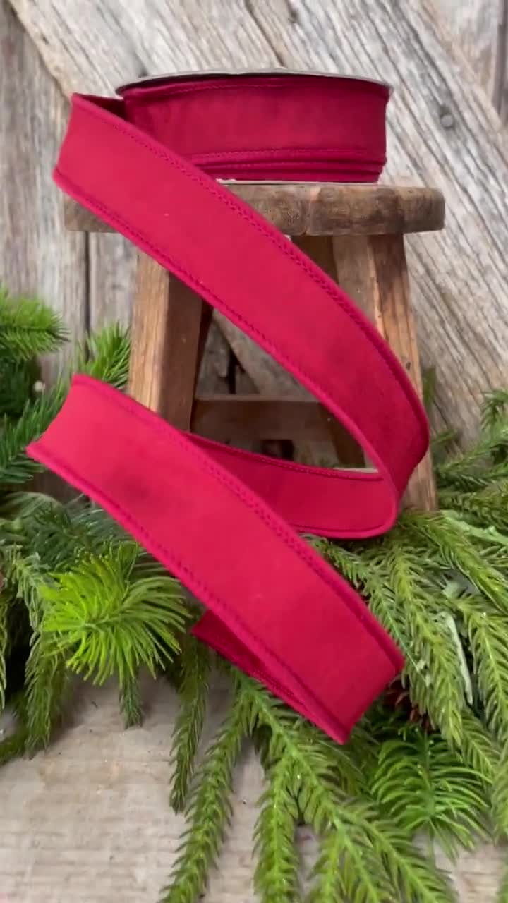 4 Pink Velvet Ribbon, Farrisilk ribbon, Velvet ribbon, Christmas ribbon,  Pinkmas Ribbon, Ribbon, pink ribbon, Velvet ribbon, Christmas tree