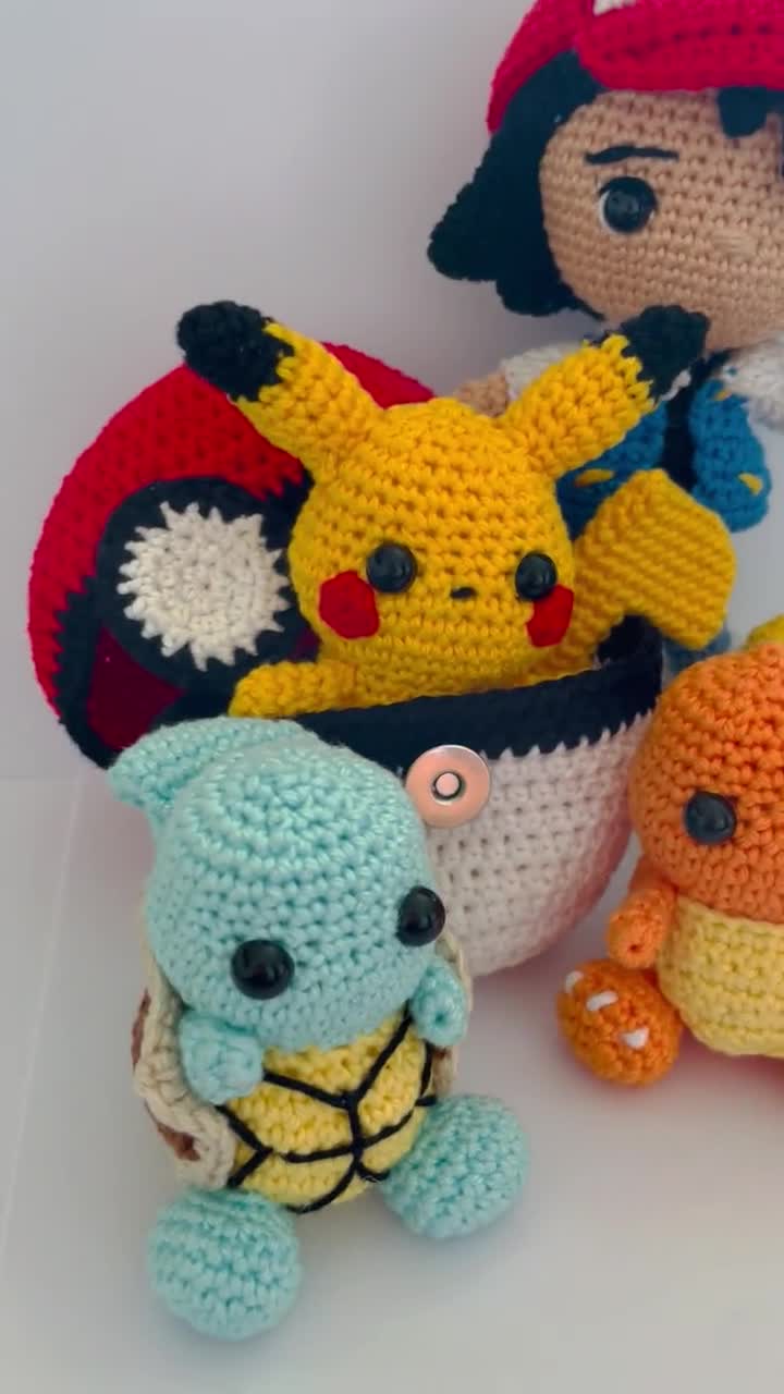 Crochet kit Pokemon PDF Pattern/pattern Amigurumi ENGLISH AND ESPAÑOL 