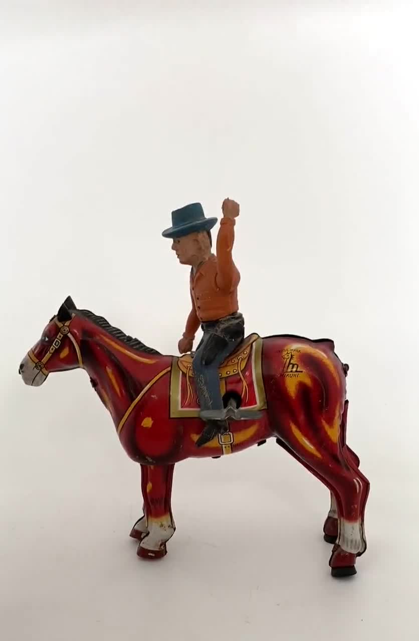 Midcentury Wind up Toy Cowboy by Mikuni Made in Japan - Etsy
