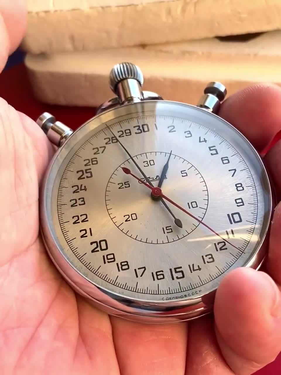 SLAVA ストップウォッチ ソビエト製 ヴィンテージ クロノメーター 機械