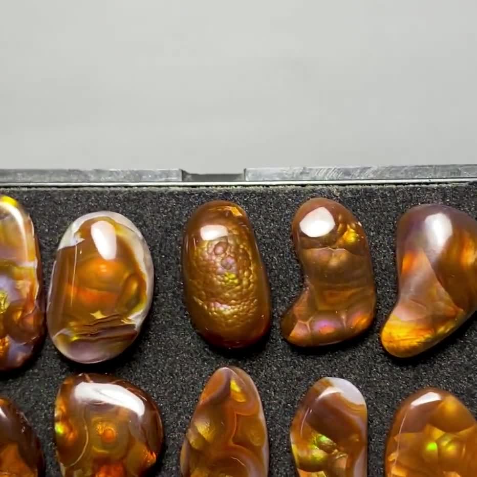 Mexican Fire Agate A One Quality 100% Natural Mexican Fire Agate