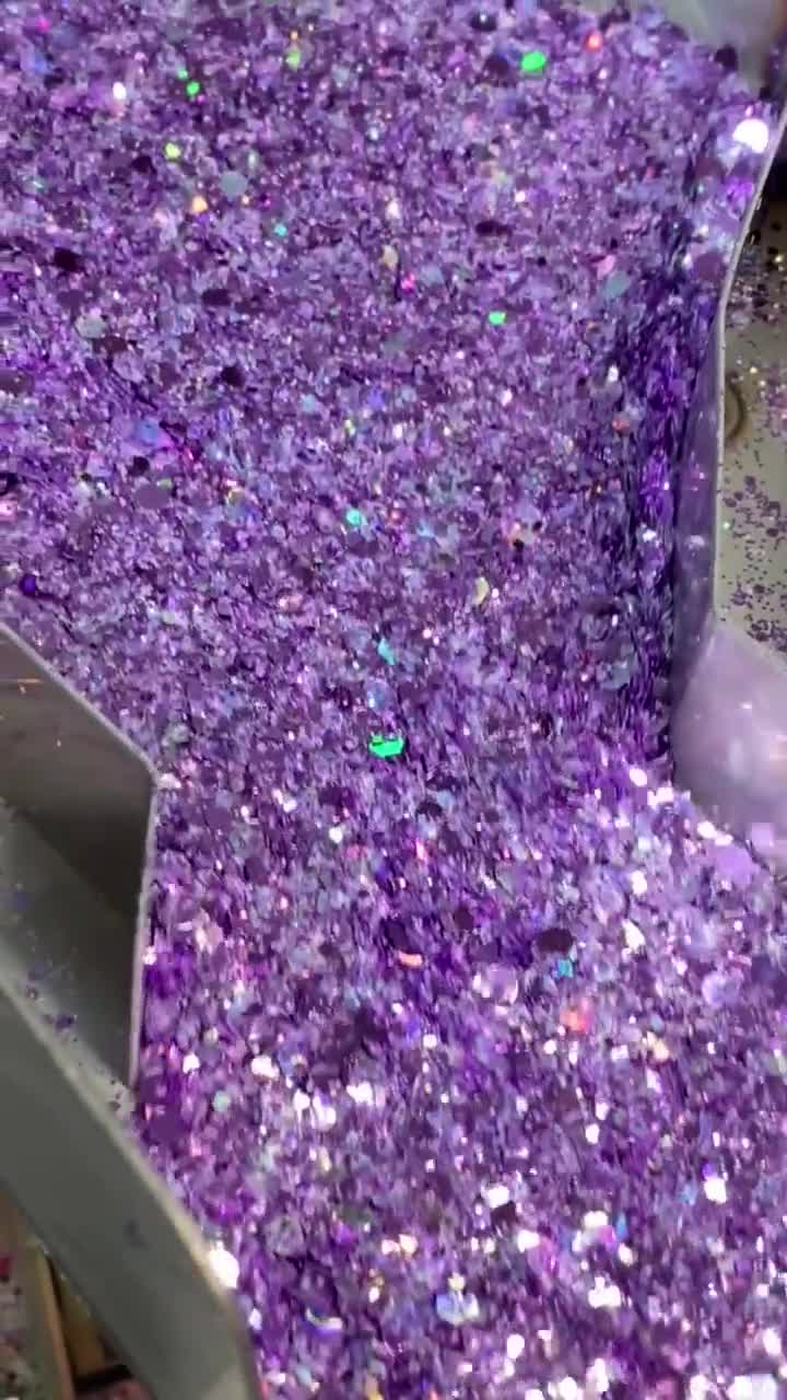 AMETHYST PURPLE, Shaped Glitter, Chunky Glitter Mix, Cosmetic Glitter,nail  Art, Resin Art,snow Globe Tumbler,craft, Holographic 006 