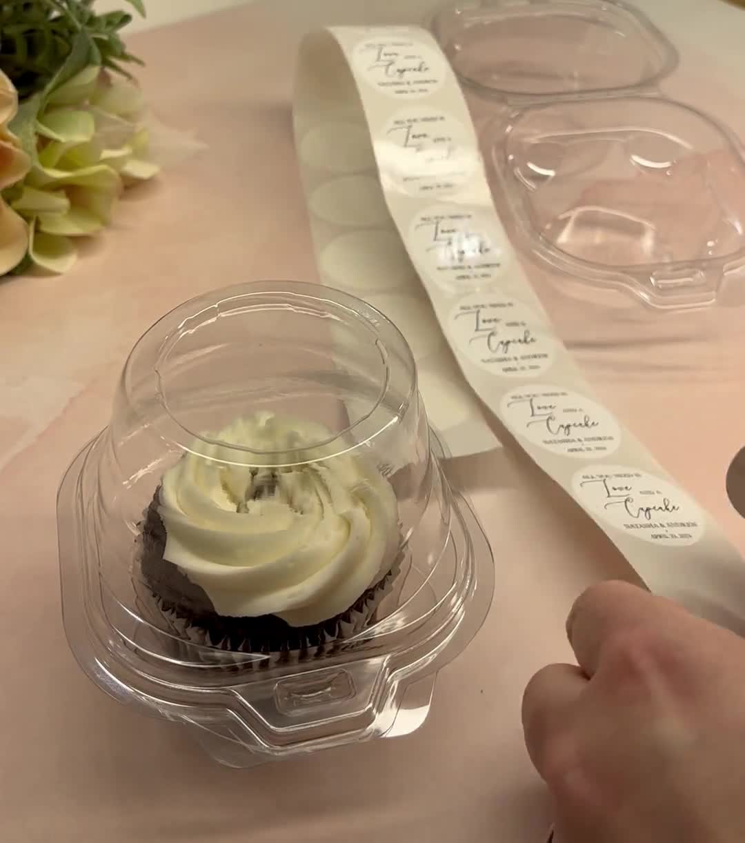 Lainrrew 20 Confezioni Porta Cupcake Da 2 Scomparti Con Finestra E Manico – Bianche Per Dolci E Muffin