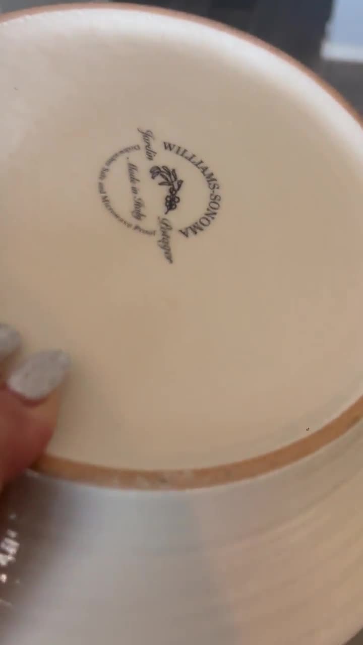 Williams Sonoma Olive Branch Pasta Bowl, Jardin Potager, Made in