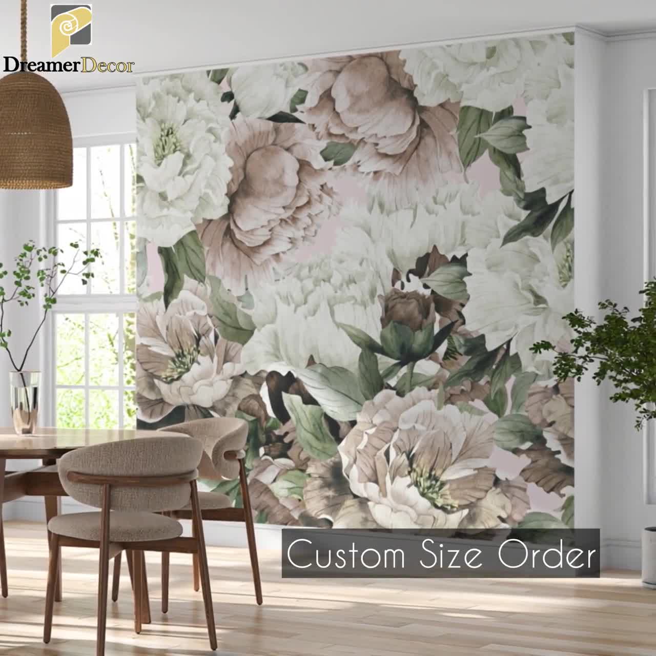 Birds on the Tree Branches Wallpaper, Birds & Floral Mural